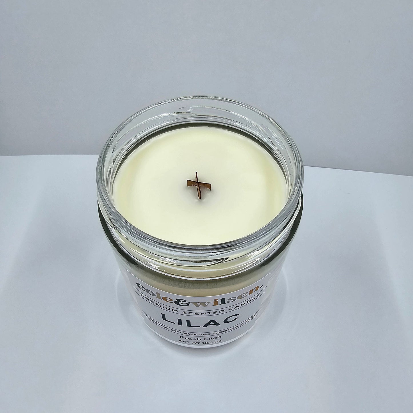 Ocean Mist Scented Candle with Wooden X Wick