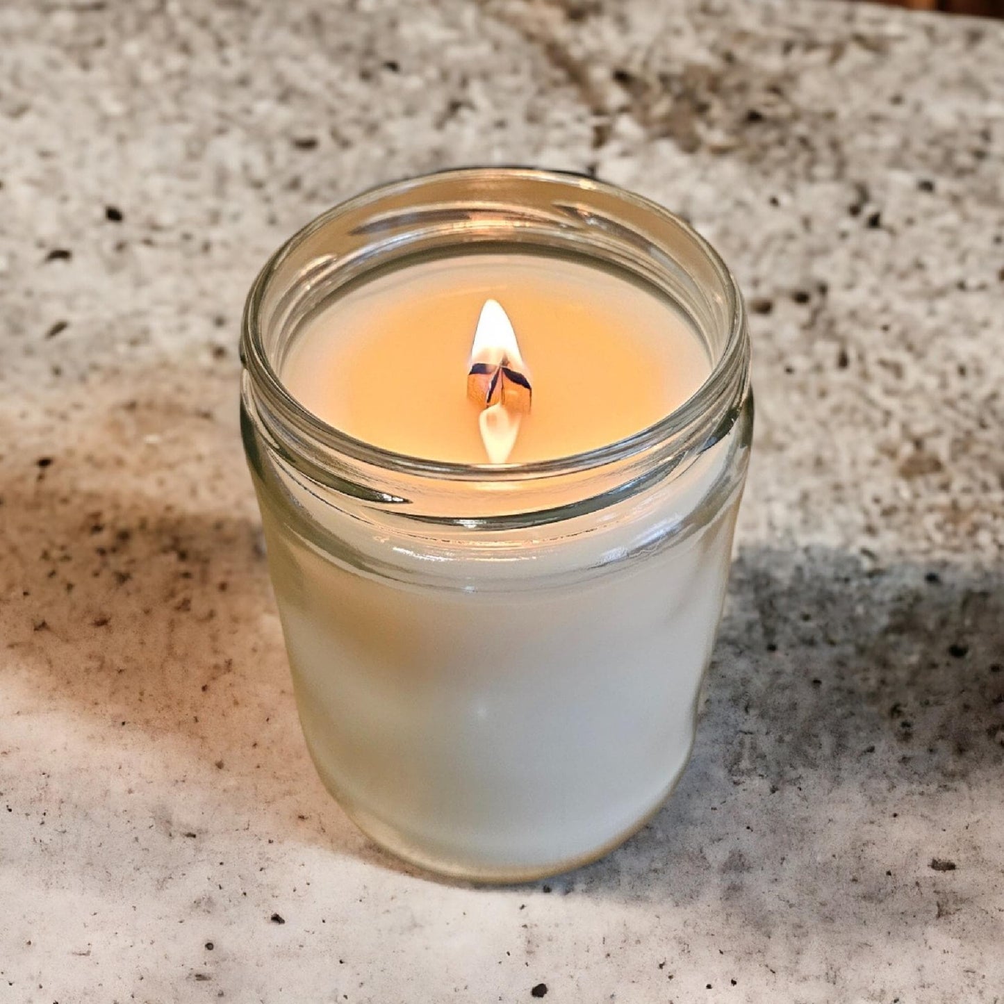 Ocean Mist Scented Candle with Wooden X Wick